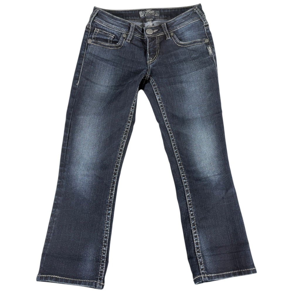 Vintage Silver Jeans Co. Aiko Kick Flare Jeans Women's W26 Blue Denim Mid Rise‎